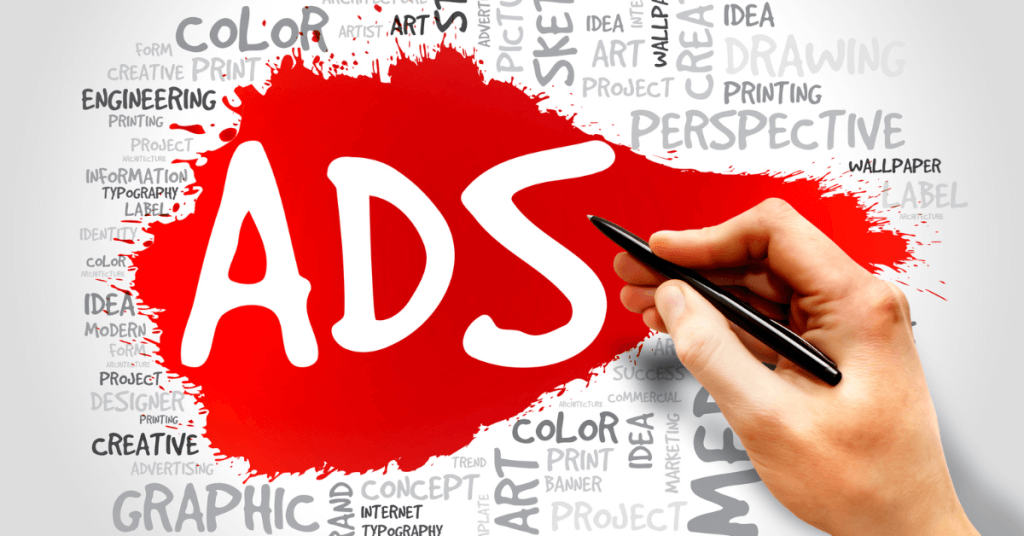 writing ads with paint